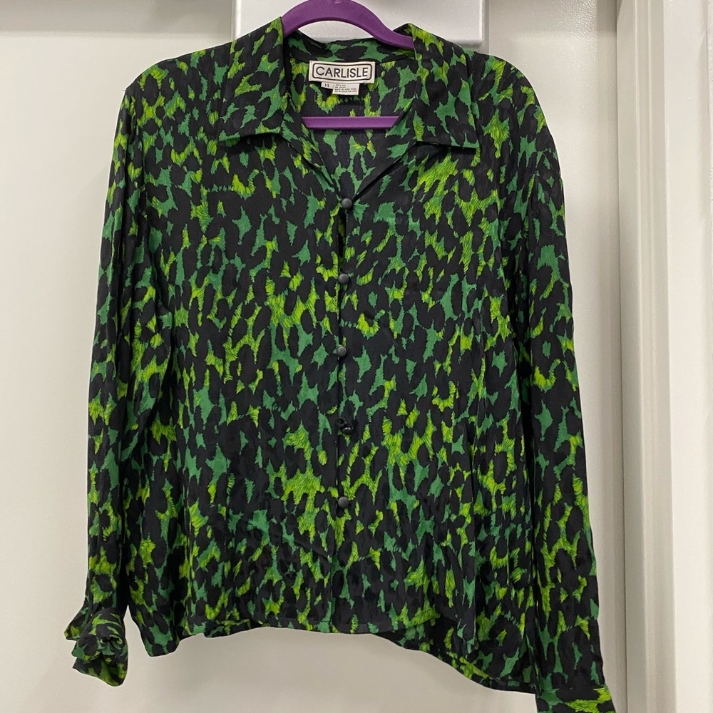 Long sleeve. 100% silk